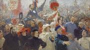 Ilya Repin 17 October 1905, oil painting artist